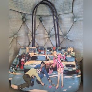 Vintage Graphic St.Johns Bay Shoulder Bag Hand Bag Purse